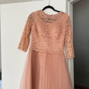 Size 4 petite Dusty rose Mother of the Bride dress